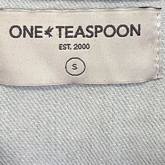 One Teaspoon Angel Claudia Overall Denim Jean Jumpsuit Small NWT - Picture 9 of 10